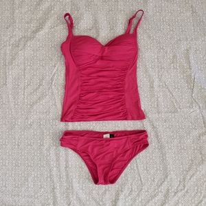 La Blanca Over The Shoulder Sweetheart Tankini set